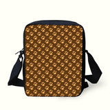 Dog Pattern Messenger Crossbody Bag Girls Handbags Shoulder Bags