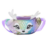 Kids Elk Print Waist Fanny Pack Belt Pouch Travel Hip Bum Shoulder Bag