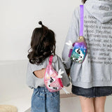 Kids Elk Print Waist Fanny Pack Belt Pouch Travel Hip Bum Shoulder Bag