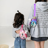 Kids Elk Print Waist Fanny Pack Belt Pouch Travel Hip Bum Shoulder Bag
