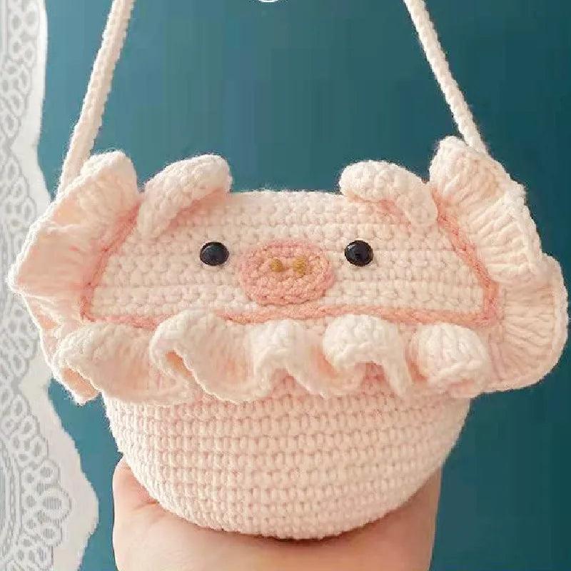 Handwoven Piggy Backpack Key Zero Wallet Snack Bag