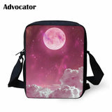 Universe Space Galaxy Print Boys Men Shoulder Bag Earth Star Cross BodyBag