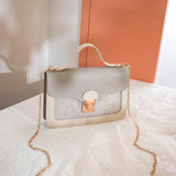 Women Mini Square Shoulder Bag Star Sequin Crossbody Bag