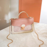 Women Mini Square Shoulder Bag Star Sequin Crossbody Bag