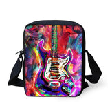 Electronic Rock Music Shoulder Messenger Bag Crossbody for Boys Girls