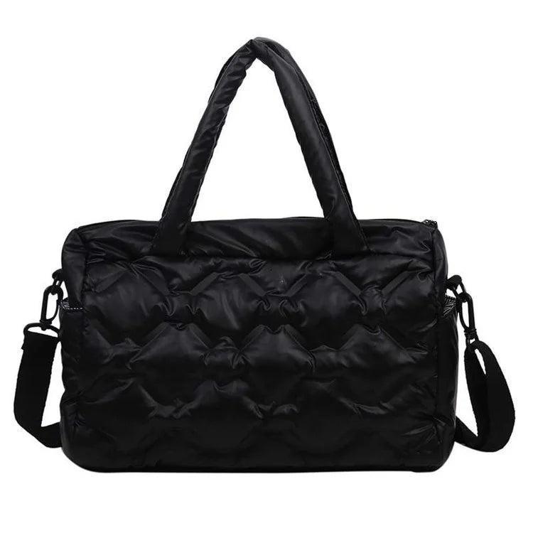 Casual Space Pad Cotton Crossbody Bag Large Capacity Tote
