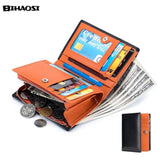 RFID Antimagnetic Leather Men's Wallet Short Business Purse