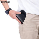 RFID Antimagnetic Leather Men's Wallet Short Business Purse