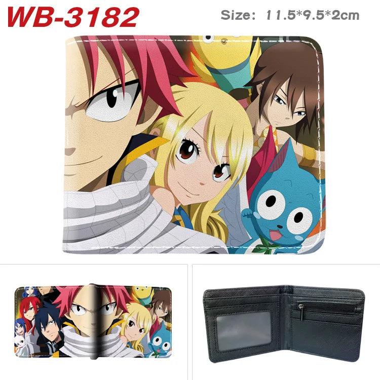 Fairy Tail Anime Wallet - Leather Short Wallet with Coin Pocket