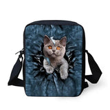 Pocket Cat Shoulder Messenger Bag Crossbody Phone Bag for Boys