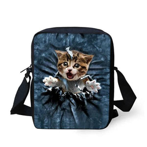 Pocket Cat Shoulder Messenger Bag Crossbody Phone Bag for Boys