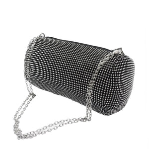 Cavilly Cylinder Bag Creative Armpit Double Chain Bag
