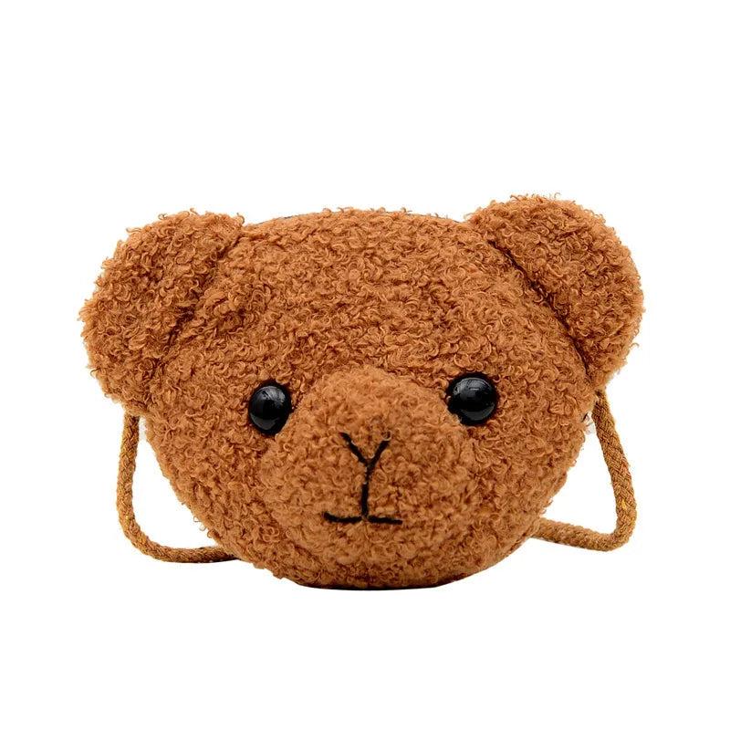 Kids Chest Bag Bear Mini Bag Small Brown Shoulder Bag