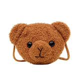 Kids Chest Bag Bear Mini Bag Small Brown Shoulder Bag
