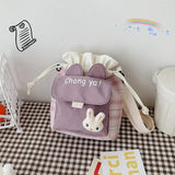 Canvas Bucket Bag Crossbody Shoulder Bag
