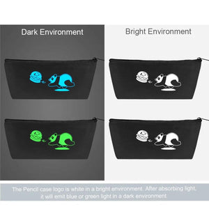Fluorescent Luminous Canvas Pencil Case Boys Girls Kids Gift