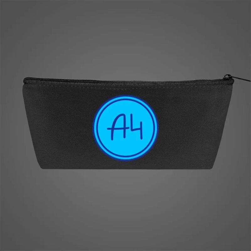 Fluorescent Luminous Canvas Pencil Case Boys Girls Kids Gift