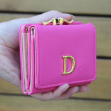 Girls' Short Wallet Three-fold Clip Zero Wallet Letter Wallet
