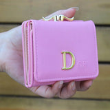 Girls' Short Wallet Three-fold Clip Zero Wallet Letter Wallet