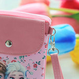 Frozen Princess Mobile Phone Bag PU Leather Girls Coin Purse Elsa