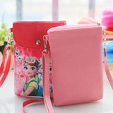 Frozen Princess Mobile Phone Bag PU Leather Girls Coin Purse Elsa