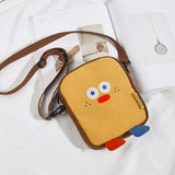 Chick Print School Bag Harajuku Zipper Solid Casual