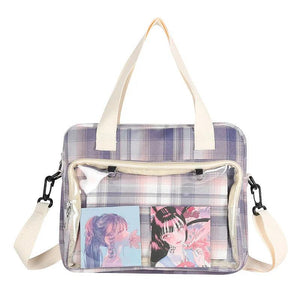 Canvas Shoulder Bag Handbag for Junior High School Girls
