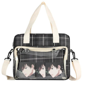 Canvas Shoulder Bag Handbag for Junior High School Girls
