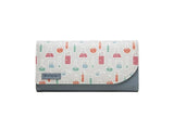Puriti Long Wallet Small Fresh PU Leather Three Fold Large Capacity