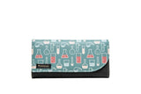 Puriti Long Wallet Small Fresh PU Leather Three Fold Large Capacity