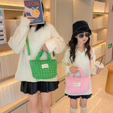 Mummy & Daughter Hand Holding Bags Bubble Tote Lunch Box Bag