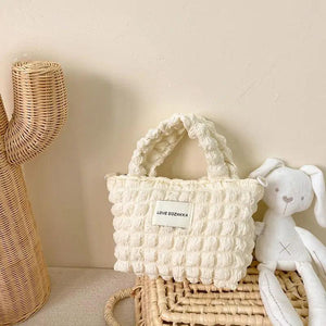 Mummy & Daughter Hand Holding Bags Bubble Tote Lunch Box Bag