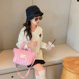 Mummy & Daughter Hand Holding Bags Bubble Tote Lunch Box Bag