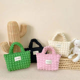 Mummy & Daughter Hand Holding Bags Bubble Tote Lunch Box Bag