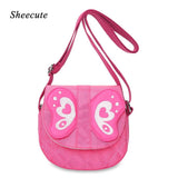 Kindergarten Baby Messenger Bags Cartoon Butterfly Children Shoulder Bags