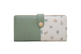 Purity Long Women's Wallet Small Fresh Printing Contrast Zipper Handbag