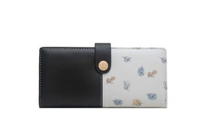 Purity Long Women's Wallet Small Fresh Printing Contrast Zipper Handbag