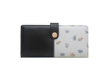 Purity Long Women's Wallet Small Fresh Printing Contrast Zipper Handbag