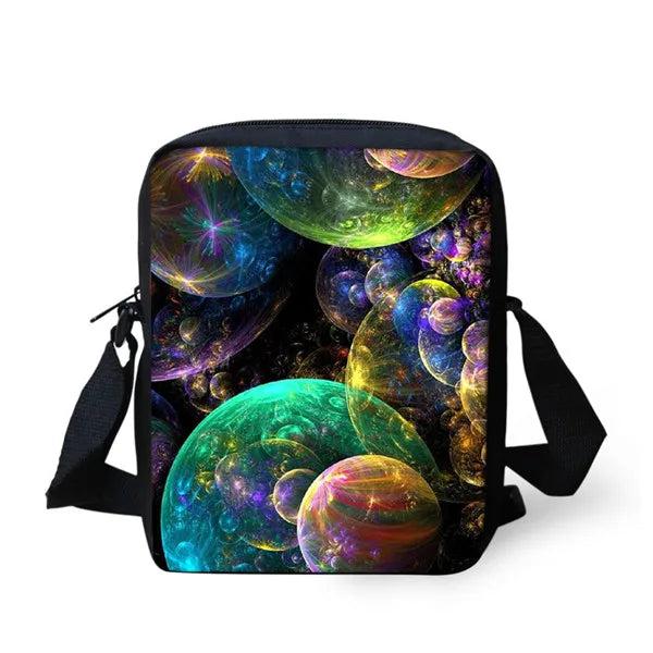 Galaxy Pattern Shoulder Messenger Bag for Boys