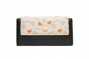 Purity Wallet Women's Long Wallet PU Bear Buckle Zipper Handbag