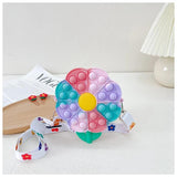 Children's Silicone Finger Decompression Crossbody Bag