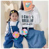 Children's Silicone Finger Decompression Crossbody Bag