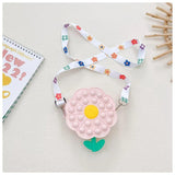 Children's Silicone Finger Decompression Crossbody Bag
