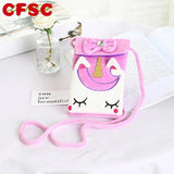 Soft Plush Unicorn Children Coin Purse Girl Shoulder Bag