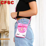 Soft Plush Unicorn Children Coin Purse Girl Shoulder Bag