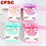 Soft Plush Unicorn Children Coin Purse Girl Shoulder Bag