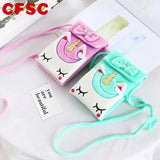 Soft Plush Unicorn Children Coin Purse Girl Shoulder Bag