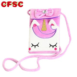 Soft Plush Unicorn Children Coin Purse Girl Shoulder Bag