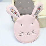 Kids Coin Purse Bag Hobos Mini Small Cotton Fabric Cartoon Rabbit Solid