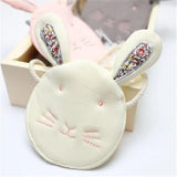 Kids Coin Purse Bag Hobos Mini Small Cotton Fabric Cartoon Rabbit Solid